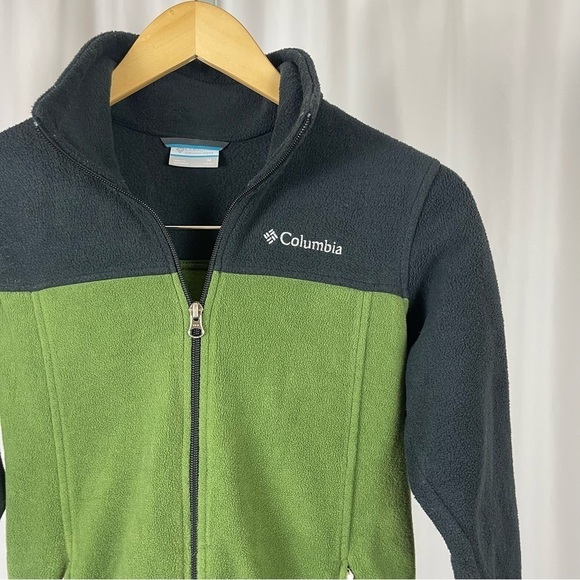Columbia Medium 10/12 Fleece Zip Outdoor Jacket Hiking Fall Winter Warm - Picture 9 of 10